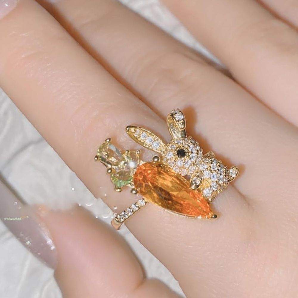14k Rabbit Ring - Picture 2 of 5